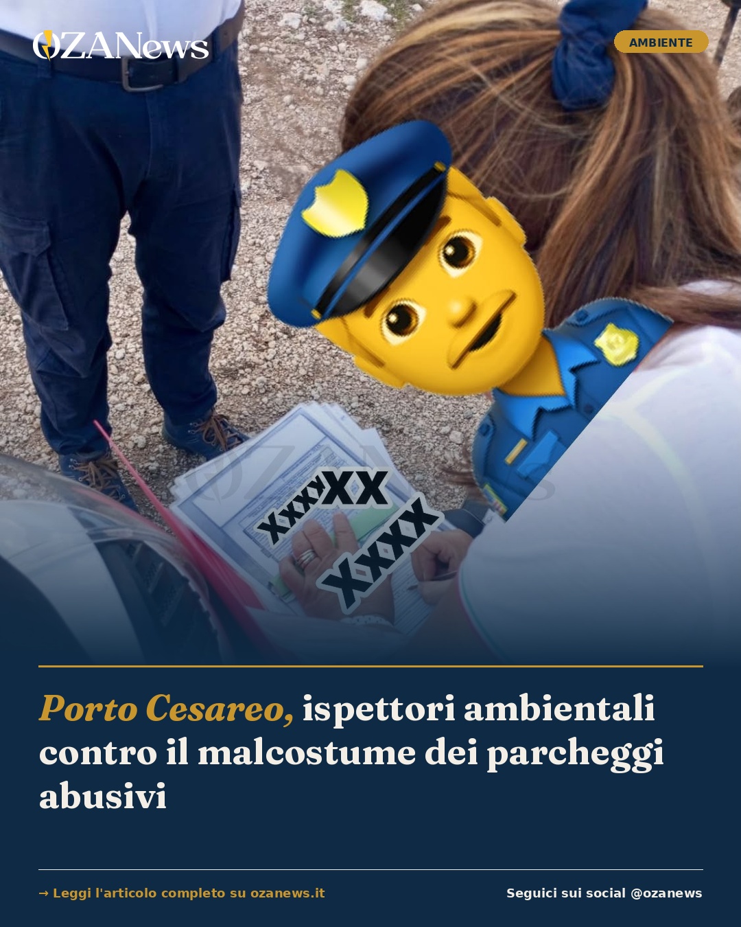 Foto: Porto Cesareo, ispettori ambientali contro il malcostume dei parcheggi abusivi
