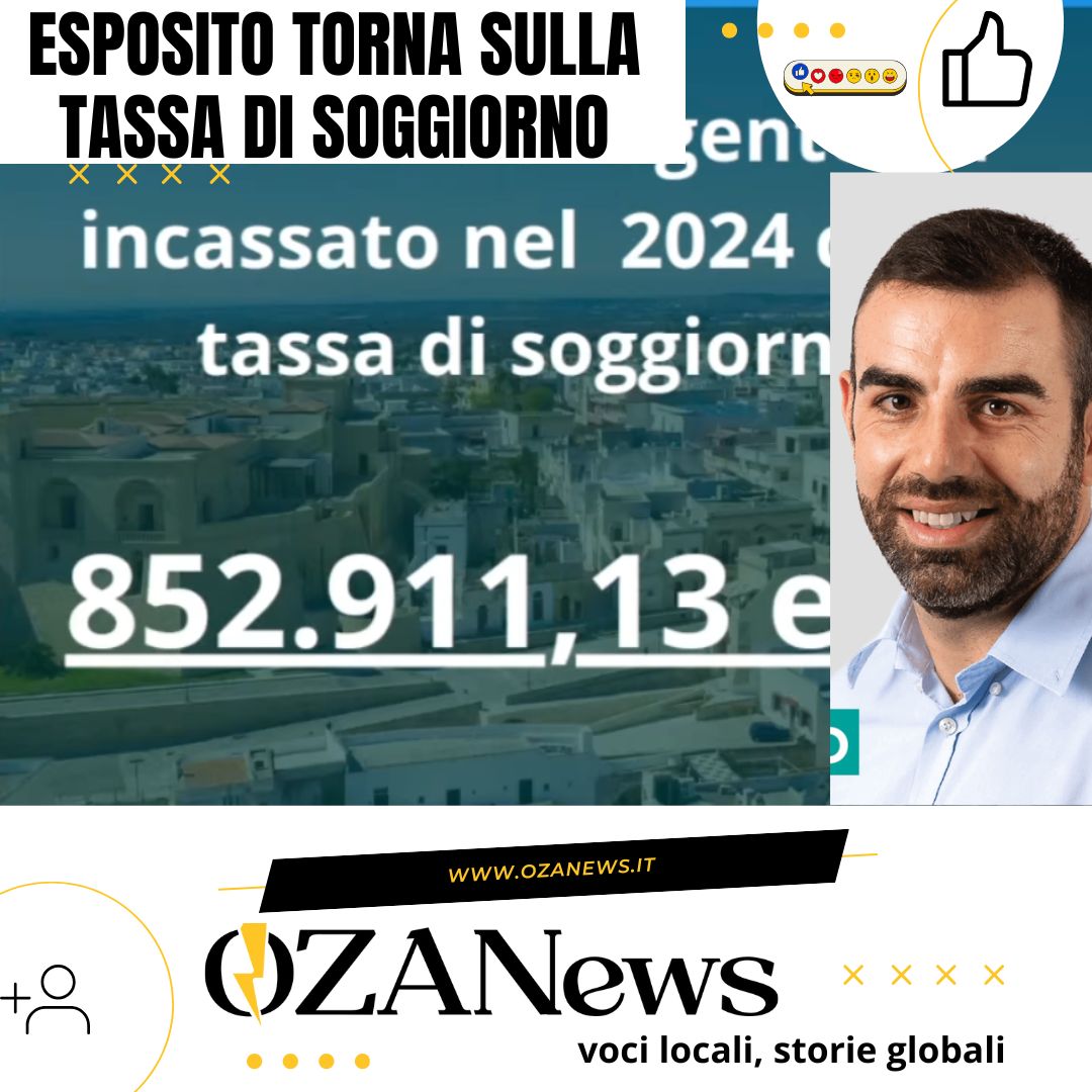 🔥 POLEMICHE AD UGENTO! 🔥

Oltre 850 mila euro previsti nel 2024 dalla tassa di soggiorno, ma il consigliere Esposito denuncia scarsa trasparenza e una gestione controversa degli incassi comunali! 🤔💸

I cittadini non ci stanno e chiedono immediatamente chiarezza: qual è la reale gestione dei soldi pubblici nella nostra città? 🗣️⚠️

👉 Scopri tutta la vicenda su Ozanews.it al link in bio! 📲🌐

PARTECIPA, COMMENTA e CONDIVIDI per far sentire la voce della nostra comunità! 📢 Ugento merita risposte chiare! 🙌🏼✨

.

.

.

.

.

.

.

.

.

.

#Ugento #Salento #Puglia #PoliticaLocale #Trasparenza #TassaDiSoggiorno #DenunciaSociale #NotizieLocali #VoceAiCittadini #Chiarezza #AmministrazioneTrasparente #Segnalazioni #GestionePubblica #Comune #InformazioneLocale #NotizieDalBasso #Esposito #VociLocali #Ozanews #StorieLocali #DirittiCivili #CittadiniAttivi #BastaCorruzione #Inchiesta #Attualità #CittadinanzaAttiva #SprechiPubblici #Turismo #Italia #DirittoAllaTrasparenza