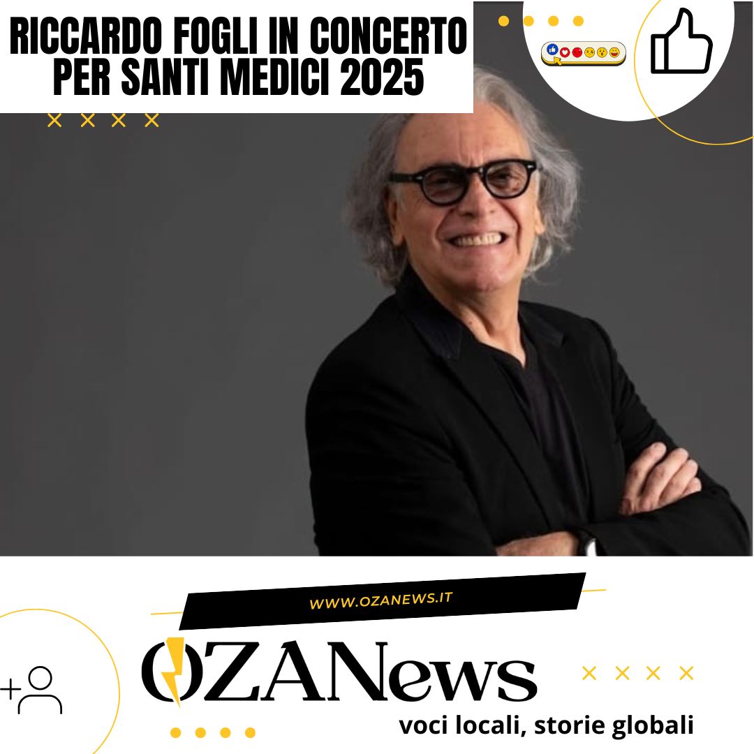 📌 SAVE THE DATE! Il mitico Riccardo Fogli 🎤 sarà in concerto GRATUITO a UGENTO, il 28 settembre 2025, in occasione della storica festa dei Santi Medici! 🎉✨

Un appuntamento imperdibile per rivivere grandi emozioni musicali e celebrare al meglio una delle festività più amate del Salento! 🎶😍

Tagga i tuoi amici e non perdere questa straordinaria occasione di musica, festa e tradizione nell'incantevole cornice di Ugento!💃🕺

ℹ️ Info e dettagli qui 👉 https://ozanews.it/2025/05/14/riccardo-fogli-in-concerto-a-ugento-per-la-festa-dei-santi-medici-2025-il-comitato-punta-ancora-in-alto/

.

.

.

.

.

.

.

.

.

.

#RiccardoFogli #ConcertoGratuito #LiveMusic #FestaSantiMedici #Ugento #EventiSalento #ConcertiPuglia #PugliaEvents #SalentoDaAmare #SalentoOfficial #InstaSalento #WeAreInPuglia #VisitPuglia #MusicLover #ItalianMusic #CantantiItaliani #TradizioniItaliane #EstateSalentina #SalentoGram #ConcertiItalia #SalentoLife #FestaInPaese #PugliaDaScoprire #ViaggioInItalia #SalentoLifestyle #PugliaGram #EventiGratis #SalentoEventi #Ozanews #CulturaSalentina