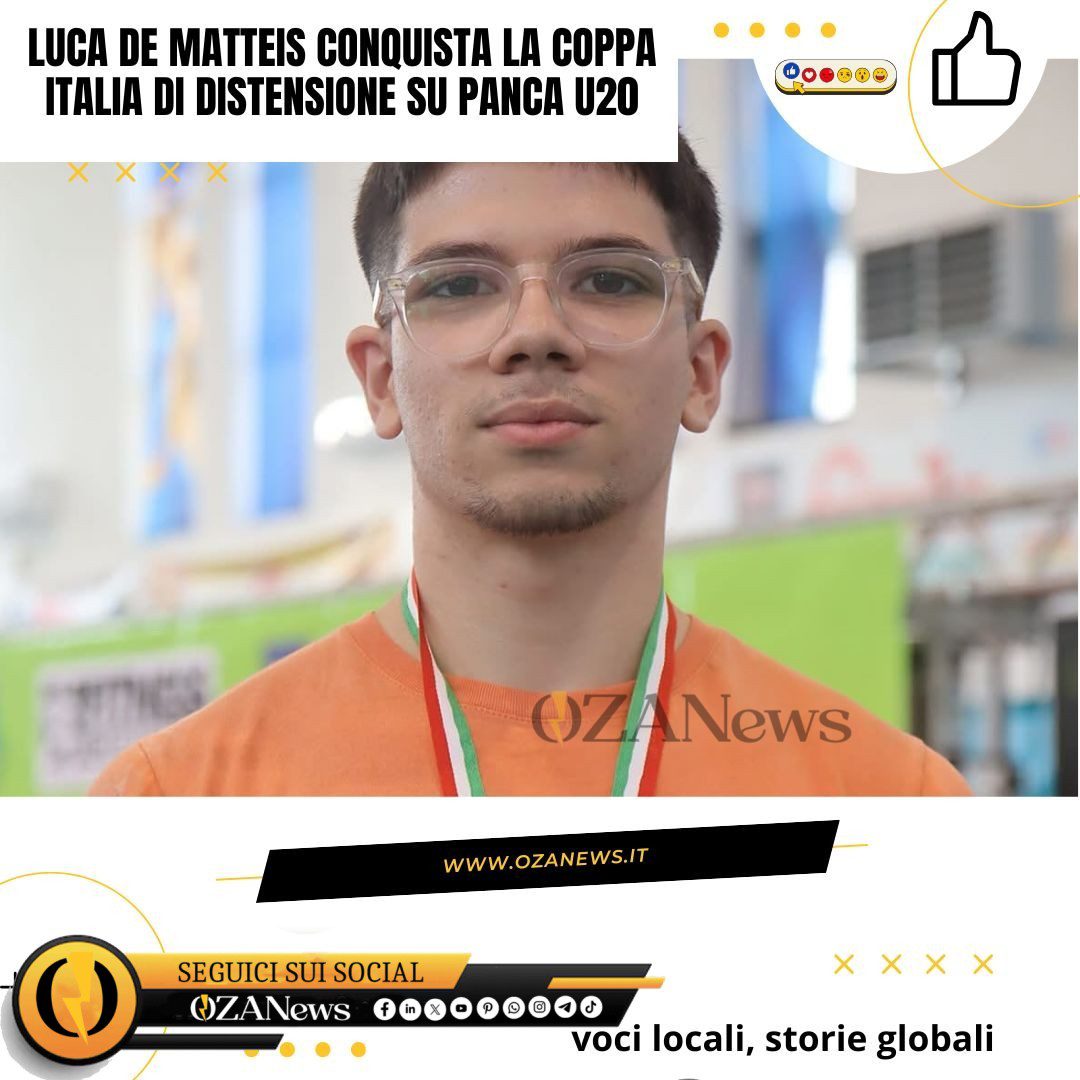 Luca De Matteis conquista la scena nazionale! 🏆🇮🇹 Il talento locale brilla ancora nella pesistica italiana, portando a casa la Coppa Italia di distensione su panca U20! Scopri la storia di una vera promessa dello sport e lasciati ispirare dalla sua determinazione! 💥 Sei pronto a seguire il prossimo campione? 🔥

Leggi tutti i dettagli sull’articolo completo! Link in bio!

.

.

.

.

.

.

.

.

.

.

#pesistica #panca #powerlifting #sportitalia #giovanitalenti #workoutitalia #fitfamitalia #italiani #traguardi #lucadematteis #giovaniesport #instasport #successostorico #italiaorgoglio #followyourdreams #fitnessmotivation #campioneitaliano #viralsport #atletica #newgeneration #vincere #motivazione #ispirazione