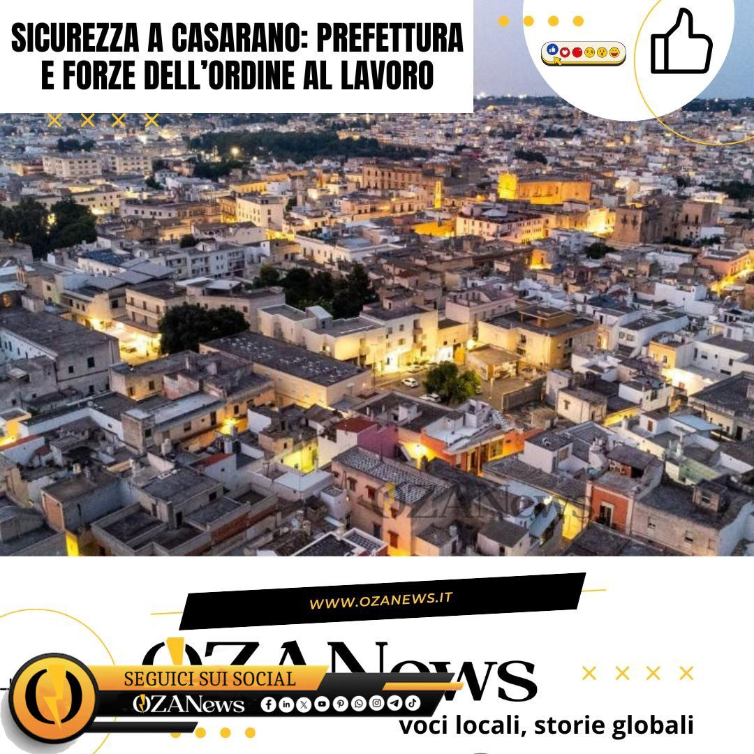 Casarano diventa più sicura! 🚨 Nuove iniziative e tecnologie per proteggere la nostra città da furti e vandalismi. 💪 Scopri come stiamo cambiando le cose e restando sempre un passo avanti! Vuoi saperne di più? Clicca sul link in bio per leggere tutte le novità! ✨

.

.

.

.

.

.

.

.

.

.

#Casarano #Sicurezza #Innovazione #Polizia #Furti #Vandalismo #CittàSicura #Novità #Protezione #SmartCity #Comunità #StopCrime #SicurezzaUrbana #Controllo #ForzedellOrdine #Tecnologia #Attenzione #Prevenzione #NewsItalia #ViralNews #ProteggiLaTuaCittà