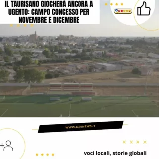 🏟️ 𝐍𝐨𝐭𝐢𝐳𝐢𝐚 𝐮𝐟𝐟𝐢𝐜𝐢𝐚𝐥𝐞

Il 𝐓𝐚𝐮𝐫𝐢𝐬𝐚𝐧𝐨 𝟏𝟗𝟑𝟗 avrà la concessione gratuita del campo comunale di Ugento per i mesi di 𝐧𝐨𝐯𝐞𝐦𝐛𝐫𝐞 𝐞 𝐝𝐢𝐜𝐞𝐦𝐛𝐫𝐞 𝟐𝟎𝟐𝟓.

La determinazione n. 870 del 29 ottobre formalizza l'uso temporaneo dell'impianto sulla SP66 durante i giorni disponibili, una 𝐬𝐨𝐥𝐮𝐳𝐢𝐨𝐧𝐞 𝐝'𝐞𝐦𝐞𝐫𝐠𝐞𝐧𝐳𝐚 necessaria per i 𝐥𝐚𝐯𝐨𝐫𝐢 𝐝𝐢 𝐚𝐝𝐞𝐠𝐮𝐚𝐦𝐞𝐧𝐭𝐨 presso lo stadio "L. Perrotta" di Taurisano.

La società granata dovrà garantire 𝐟𝐨𝐫𝐭𝐞 𝐫𝐞𝐬𝐩𝐨𝐧𝐬𝐚𝐛𝐢𝐥𝐢𝐭𝐚̀: vigilanza durante le partite, piano di gestione emergenze e personale abilitato al defibrillatore.

Una 𝐜𝐨𝐥𝐥𝐚𝐛𝐨𝐫𝐚𝐳𝐢𝐨𝐧𝐞 𝐭𝐫𝐚 𝐜𝐨𝐦𝐮𝐧𝐢 che mette al centro la sicurezza e lo sport locale! ⚽💪

.
.
.
.
.
.
.
.
.
.

#Taurisano #Ugento #CalcioLocale #SerieD #StadioUgento #CalcioSalentino #SportLocale #CalcioSalento #CronicaSportiva #ProvinciaLecce #CalcioItaliano #PartiteDiCalcio #CampoSportivo #ComunitaLocale #SicurezzaSportiva #EventiSportivi #TifoseriaSalentina #CalcioAppassionato #NotizieCalcio #Salento #ViralCalcio #StorieGlobali #VociLocali