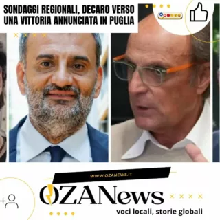 📊 Antonio Decaro verso una vittoria annunciata in Puglia
A meno di tre settimane dalle elezioni regionali del 23 e 24 novembre, i sondaggi Ipsos disegnano uno scenario quasi definitivo. Il candidato del centrosinistra Decaro guida con il 63,8% delle preferenze, mentre Luigi Lobuono del centrodestra rimane distante al 33,1%.
Ma l'incognita maggiore riguarda l'affluenza: solo il 43% dei pugliesi dovrebbe recarsi alle urne. Nel Salento, le istanze ambientali e occupazionali restano centrali: i rappresentanti locali dovranno essere portavoce dei territori.
Cosa ne pensate di questi numeri? 👇
.
.
.
.
.
.
.
.
.
.
#RegionaliPuglia2025 #Elezioni2025 #Decaro #Lobuono #Centrosinistra #Centrodestra #PoliticaPuglia #Salento #VotiPuglia #SondaggiElettorali #IpsosItalia #PartecipazioneCivica #DemocraziaItaliana #ViralPost #AffluenzaElettorali #PoliticaItaliana #NewsItalia #TerritoriPugliesi #CampagnaElettoraleItalia #VoceLocale #StorieGlobali #UgentoNews #CambiamoItalia #VotiamoConsapevolezza #FuturoDelSud
