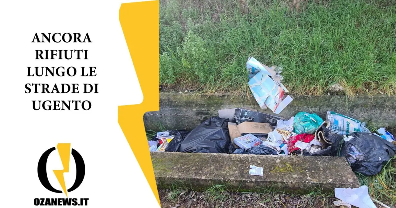 Ancora rifiuti lungo le strade di Ugento
