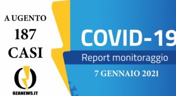 Report Covid del 7 gennaio: peggiora la situazione a Ugento
