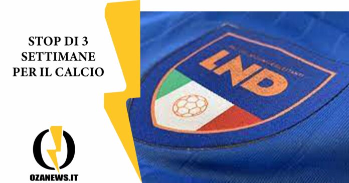 stop 3 settimane calcio in puglia