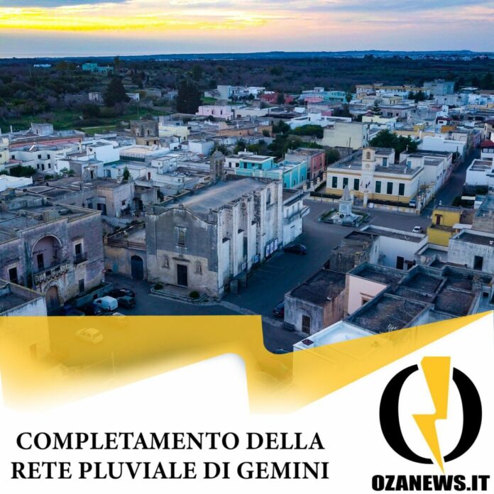 Completamento della rete pluviale di gemini