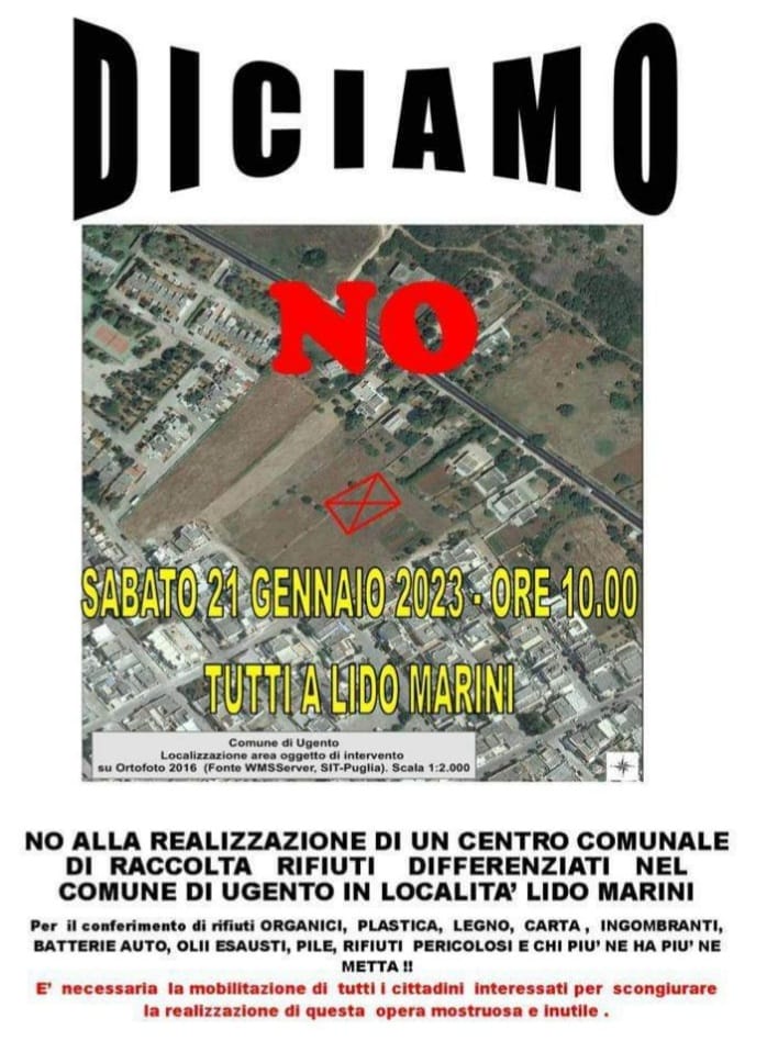 NO all'eco centro di Lido Marini