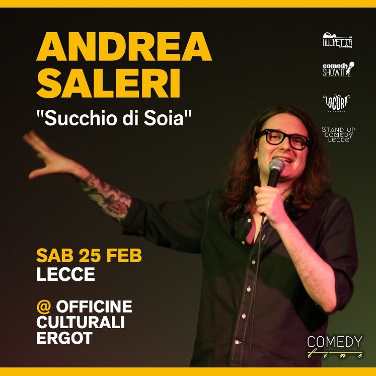 Tappa leccese del tour del comico Andrea Saleri