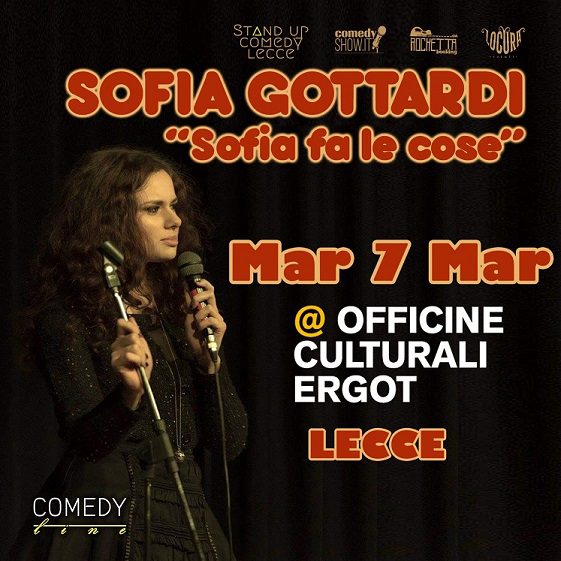 Tappa leccese del tour della comica Sofia Gottardi