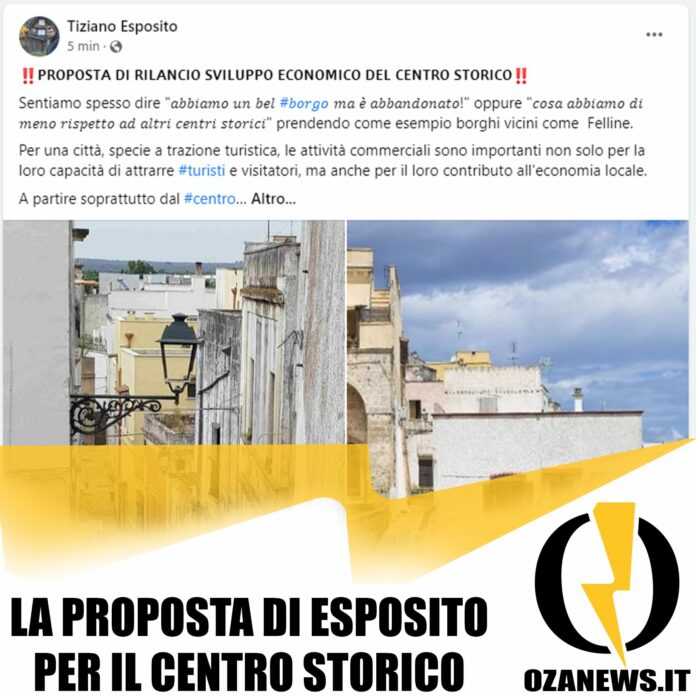 la proposta di tiziano esposito per il centro storico di ugento