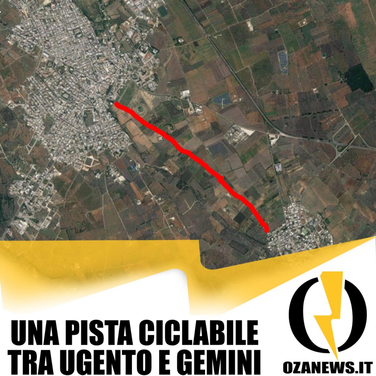 una pista ciclabile tra Ugento e Gemini_