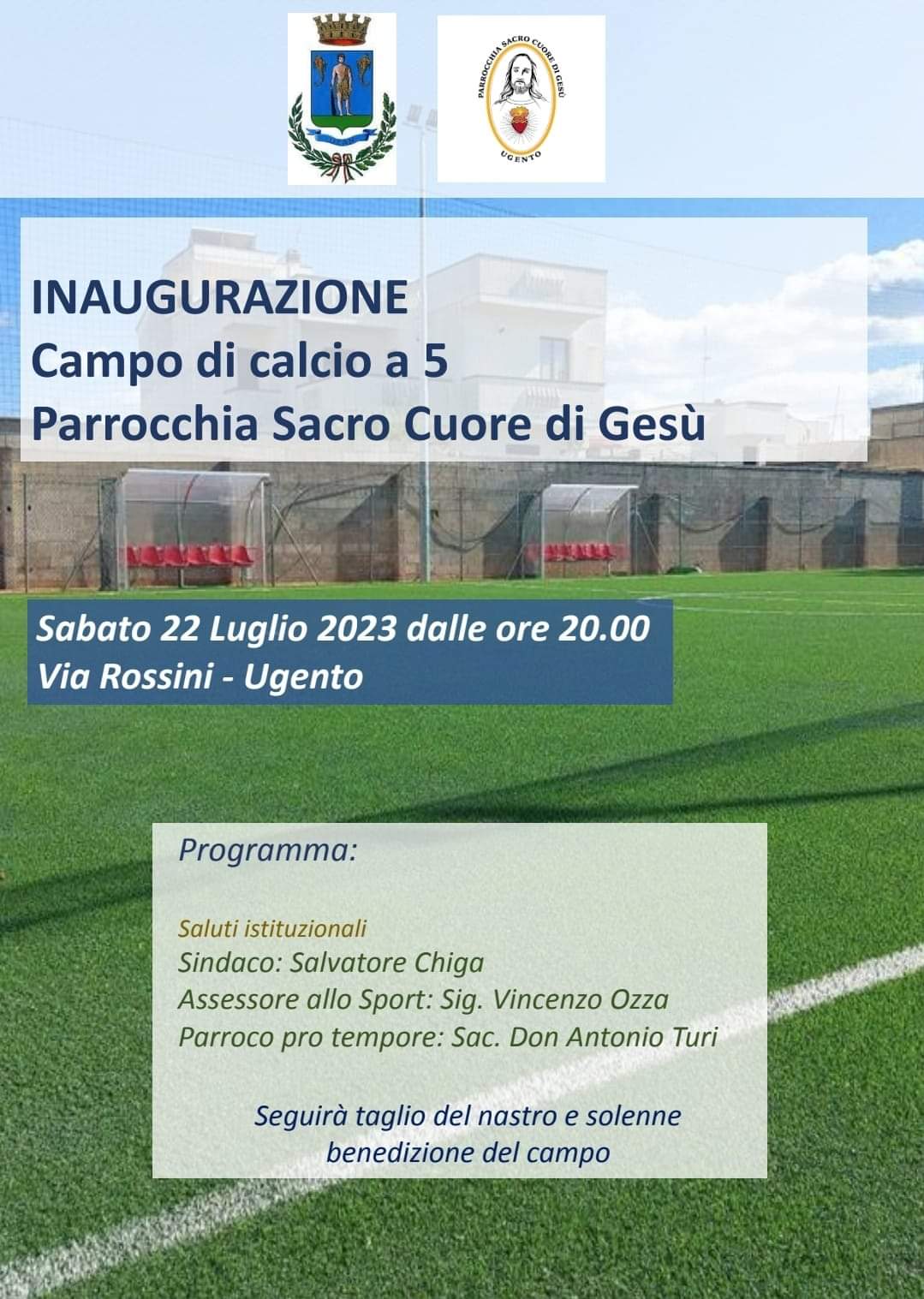 Inaugurazione campo calcio a 5 Sacro Cuore