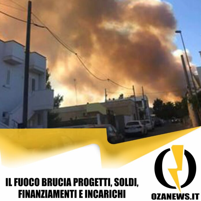Il fuoco brucia progetti, soldi, finanziamenti e incarichi