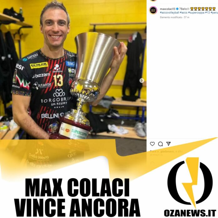 max colaci vince ancora pallavolo ugento