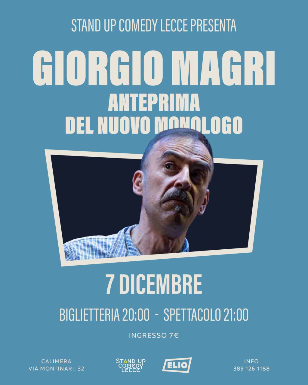 Giorgio Magri al Cinema Elio di Calimera