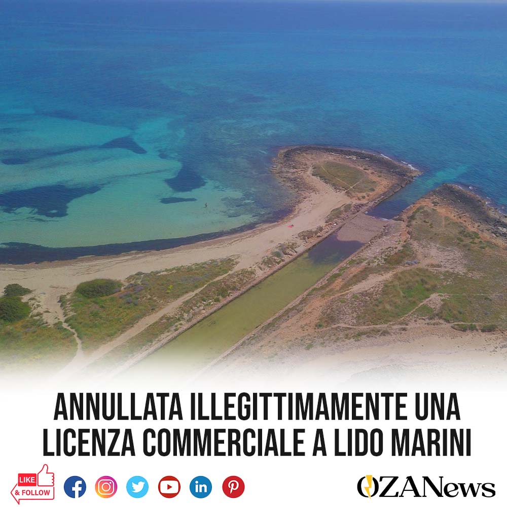 annullata illegitimamemnte una licenza commerciale a lido marini