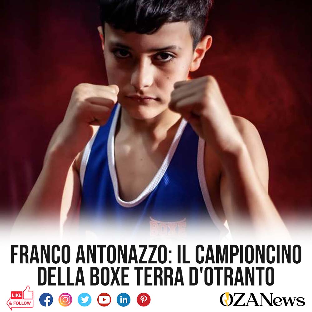 Franco Antonazzo campione emergente della Boxe Terra d'Otranto