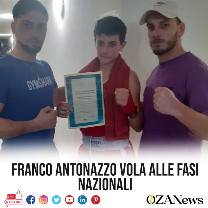 franco antonazzo vola alle fasi nazionali