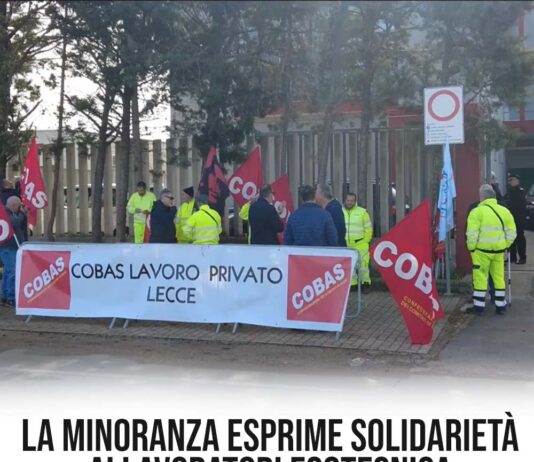 La minoranza di Ugento esprime solidarietà ai lavoratori Ecotecnica