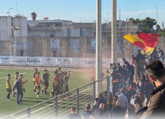 Ugento sbanca anche Racale! Ora si può sognare. il cielo di racale è giallorosso. ugento vince ancora