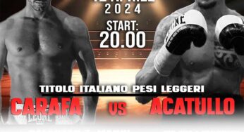 Il Grande Galà Pugilistico della Città di Ugento: Carafa vs. Acatullo