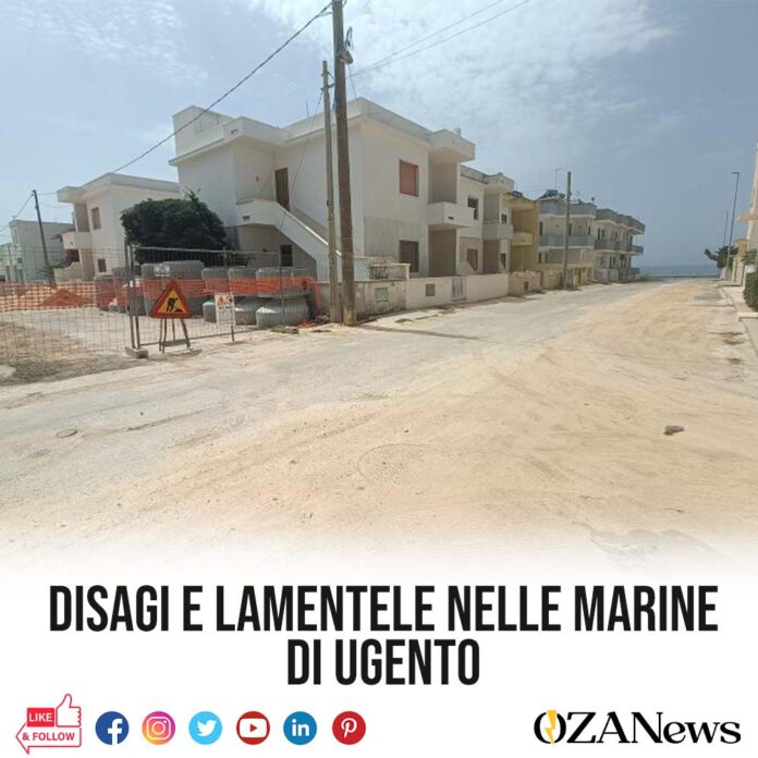 disagi e lamentele nelle marine di ugento