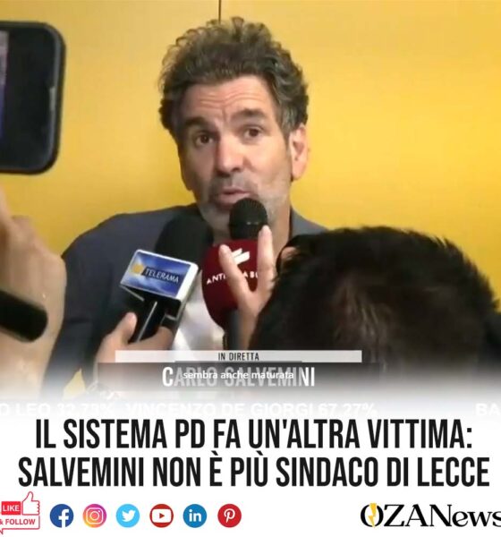 Il sistema PD fa un'altra vittima Salvemini non è più sindaco di Lecce