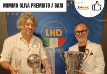 Mimmo Oliva e Ugento Calcio premiati a Bari mimmo oliva premiato a bari