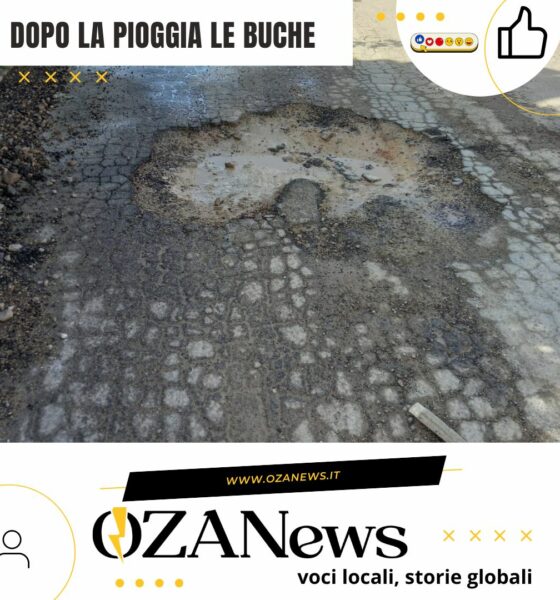 dopo la piaggia le buche nelle strade