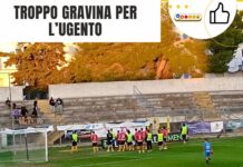 Pesante ko per l’Ugento Calcio: 0-5 conto il Gravina