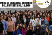 Maria De Giovanni Commendatore incanta il Seminario del Dipartimento di Scienze Umane e Sociali dell’Università del Salento
