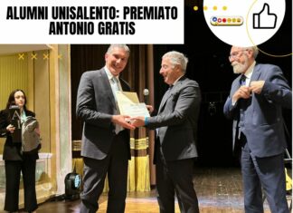 Alumni UniSalento: premiato Antonio Gratis