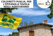 Coldiretti Puglia, per l’Epifania a tavola negli agriturismo