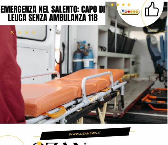 Emergenza nel Salento: Capo di Leuca senza ambulanza 118
