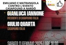 Emiliano e Matrangola contro l’evento Casapound a Nardò