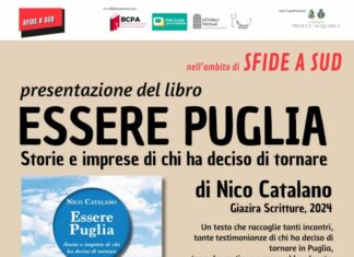A Presicce – Acquarica la presentazione del libro “Essere Puglia. Storie e imprese di chi ha deciso di tornare” di Nico Catalano