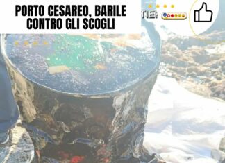 Porto Cesareo, barile contro gli scogli
