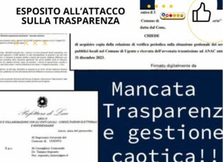 Esposito all’attacco sulla trasparenza a Ugento