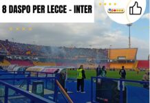 8 DASPO per Lecce – Inter