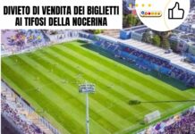 Divieto di vendita dei biglietti ai tifosi della Nocerina: provvedimento del Prefetto di Lecce