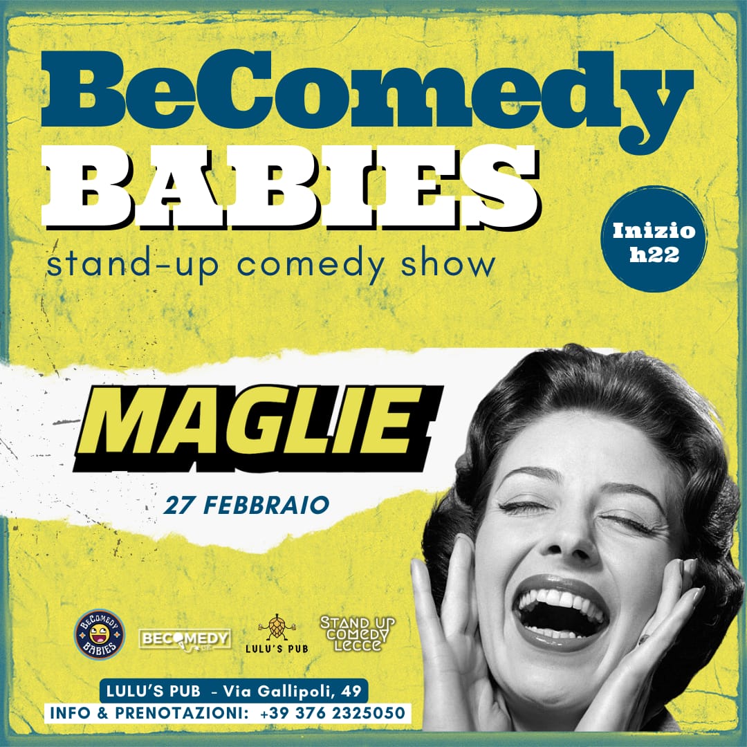 BeComedy Babies - Open Mic al Lulu\'s Pub - Maglie