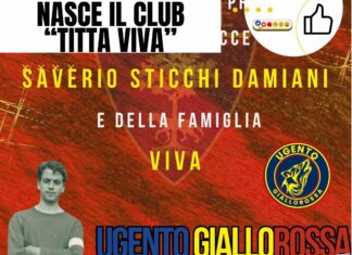 Ugento celebra Titta Viva: nasce il club “Ugento Giallorossa” a lui intitolato