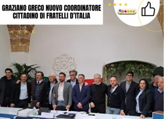Graziano Greco nuovo coordinatore cittadino di Fratelli d’Italia a Ugento