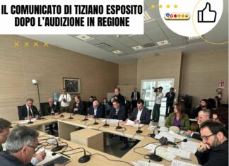 Il comunicato di Tiziano Esposito dopo l’audizione in regione