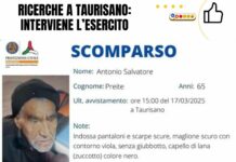 Ricerche a Taurisano: interviene l’esercito