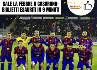 Sale la febbre a Casarano: biglietti ospiti esauriti in 9 minuti