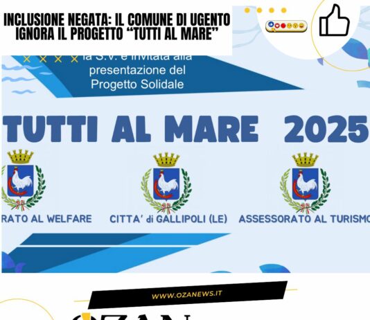 Inclusione negata: il Comune di Ugento ignora il progetto “Tutti al Mare”