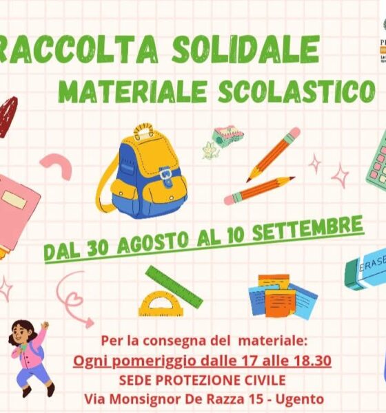 Raccolta solidale di materiale scolastico
