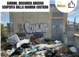 Surano, abbandono di rifiuti scoperto dalla Guardia Costiera